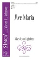 Ave Maria SAB choral sheet music cover